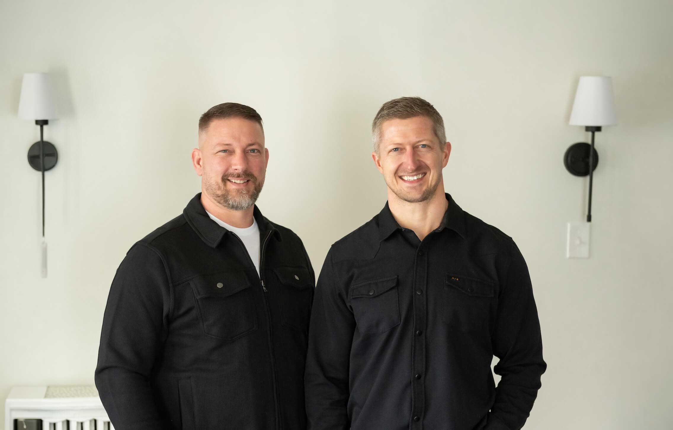 Brian and Greg in black shirts