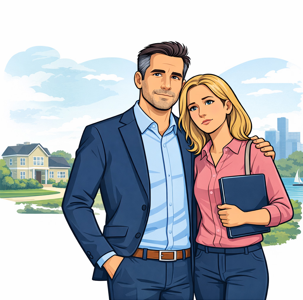 Mike and Maggie Neutral Pose